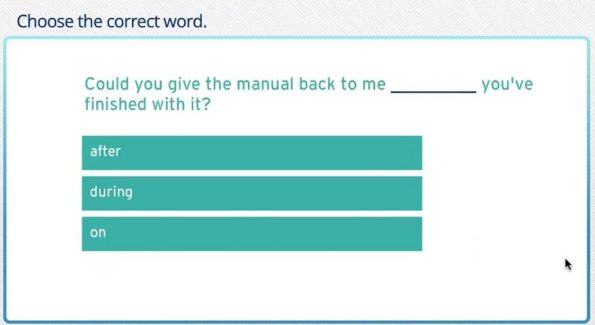 Marlins test grammar prepositions