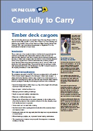 Carefully to Carry Timber Deck Cargoes