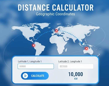 Расстояние между координатами