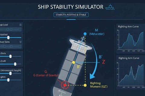 Ships stability simulator