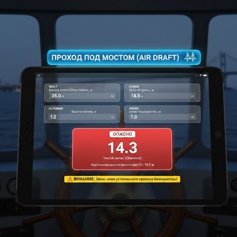Калькулятор Air Draft судна