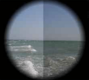 Aligned horizon line with zero index error